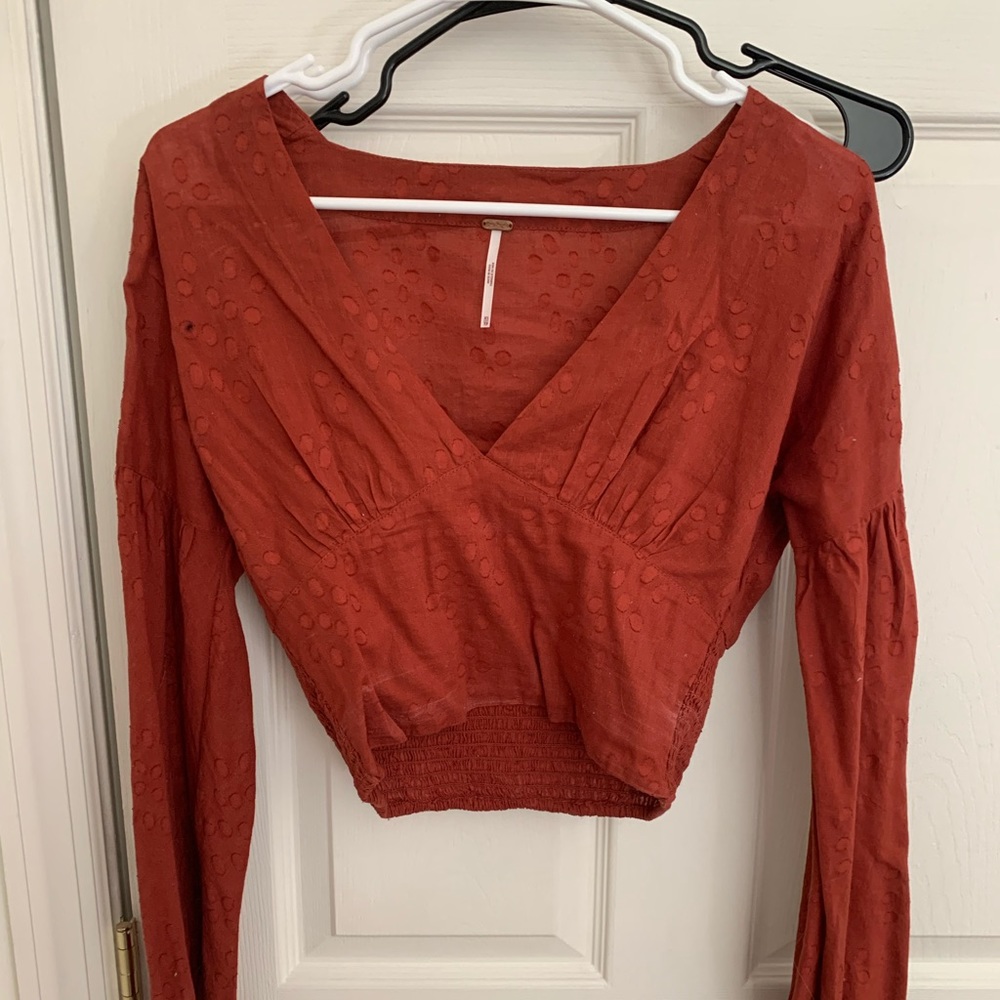 Free people cropped long sleeve